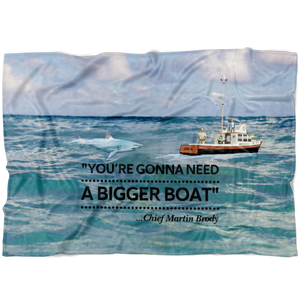 JAWS - Need A Bigger Boat - Fleece Blanket