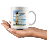 Marblehead - Lighthouse Sketch Color (Marblehead) Mug