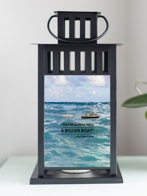 JAWS - Gonna Need A Bigger Boat Lantern, Black