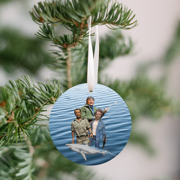Jaws - Quint, Brody, Hooper, Shark Ornament - Get 50% OFF When you By 10 or more! Mix & Match! GREAT GIFT IDEA!