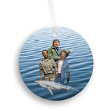 Jaws - Quint, Brody, Hooper, Shark Ornament - Get 50% OFF When you By 10 or more! Mix & Match! GREAT GIFT IDEA!