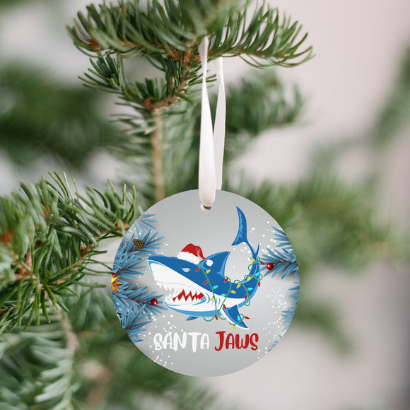 Jaws - Santa Jaws Cartoon Ornament - Get 50% OFF When you By 10 or more! Mix & Match! GREAT GIFT IDEA!