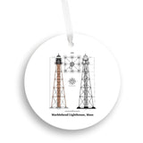 Marblehead Lighthouse Plan Ornament - Get 50% OFF When you By 10 or more! Mix & Match! GREAT GIFT IDEA!