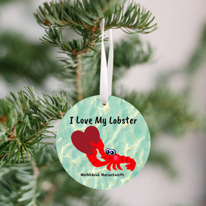 Marblehead - I Love My Lobster Ornament - Get 50% OFF when you buy 10 or more! MIX & MATCH!