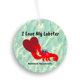 Marblehead - I Love My Lobster Ornament - Get 50% OFF when you buy 10 or more! MIX & MATCH!