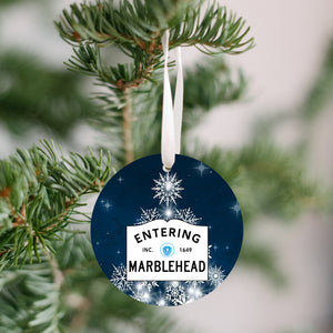 Entering Marblehead Sign, Christmas Ornament - Get 50% OFF when you buy 10 or more! MIX & MATCH!