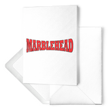 MARBLEHEAD - (red-black stretch)  7x5 Note Card