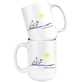 Marblehead - Sailboat & Sun Sketch Mug