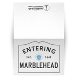 Marblehead - Entering Marblehead sign 5x7 Note Card v2